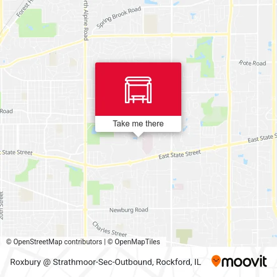 Mapa de Roxbury @ Strathmoor-Sec-Outbound