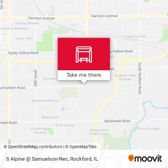 S Alpine @ Samuelson-Nec map