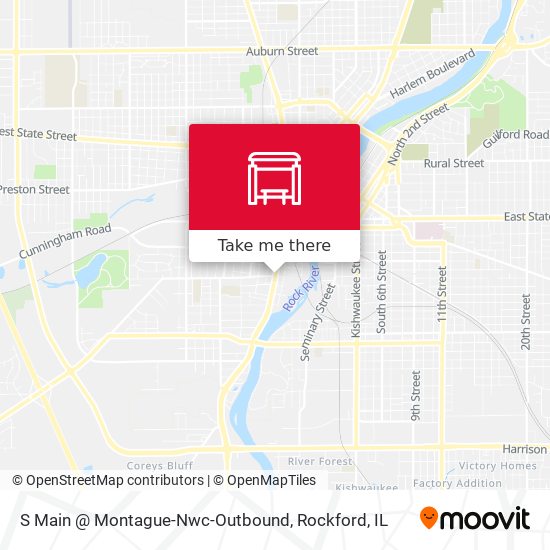 S Main @ Montague-Nwc-Outbound map