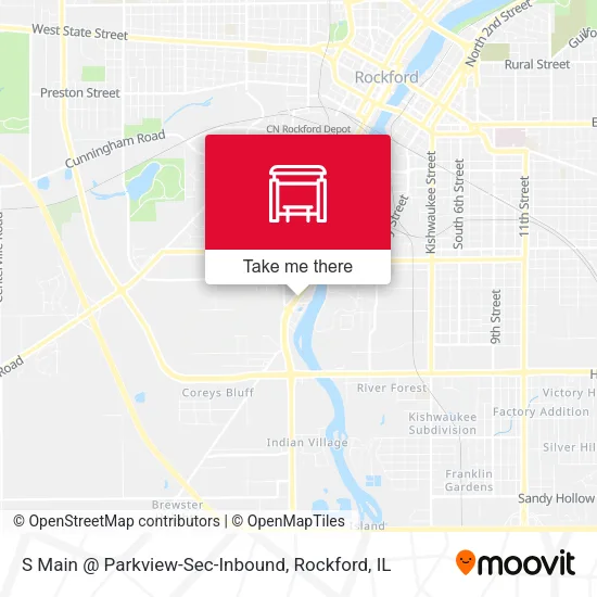 Mapa de S Main @ Parkview-Sec-Inbound