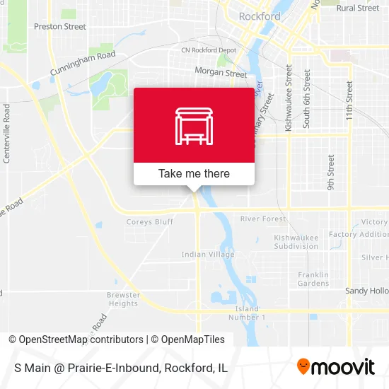 Mapa de S Main @ Prairie-E-Inbound