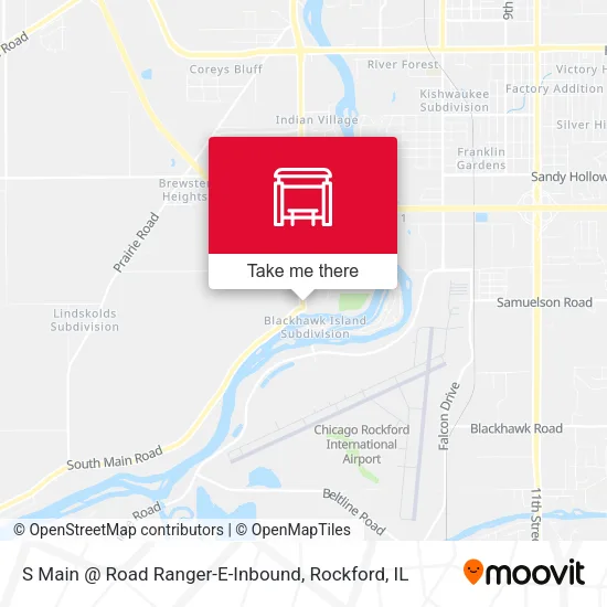 Mapa de S Main @ Road Ranger-E-Inbound