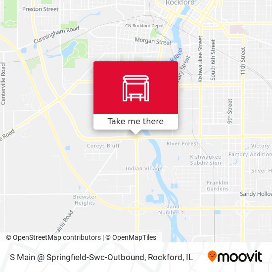 S Main @ Springfield-Swc-Outbound map