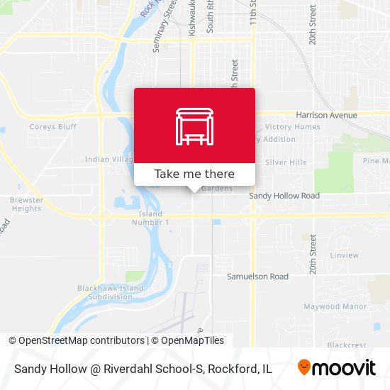 Sandy Hollow @ Riverdahl School-S map