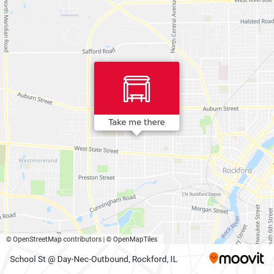 School St @ Day-Nec-Outbound map