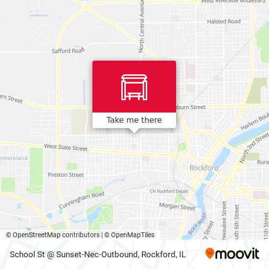 Mapa de School St @ Sunset-Nec-Outbound