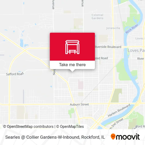 Mapa de Searles @ Collier Gardens-W-Inbound
