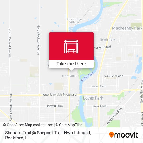 Shepard Trail @ Shepard Trail-Nwc-Inbound map