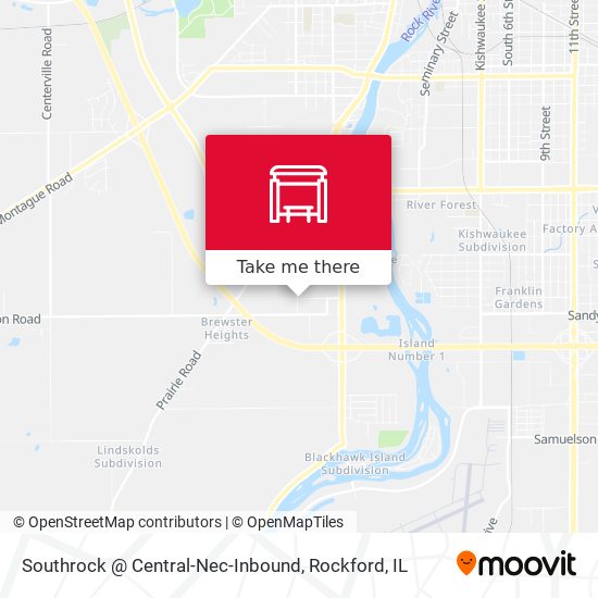 Southrock @ Central-Nec-Inbound map