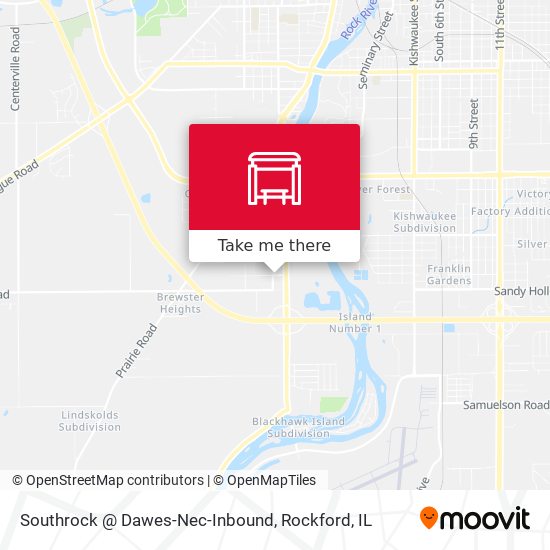 Southrock @ Dawes-Nec-Inbound map