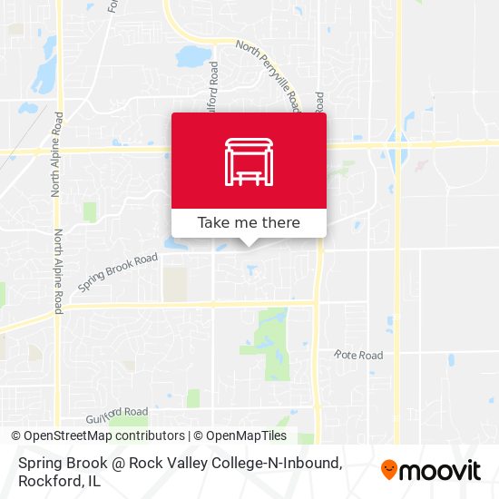 Spring Brook @ Rock Valley College-N-Inbound map