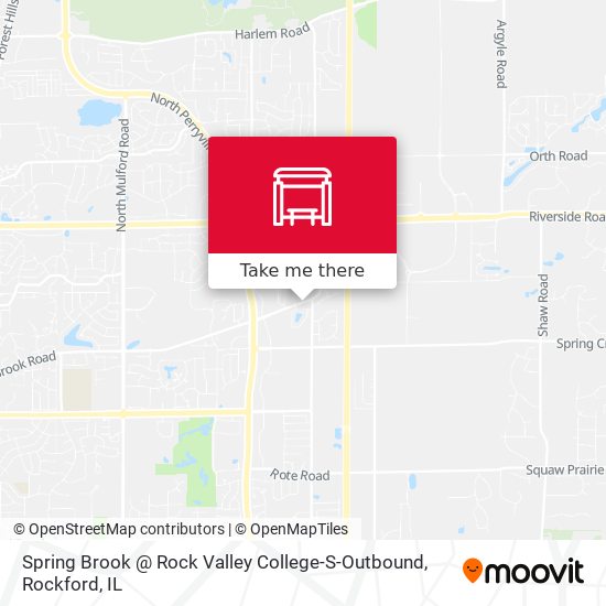 Spring Brook @ Rock Valley College-S-Outbound map