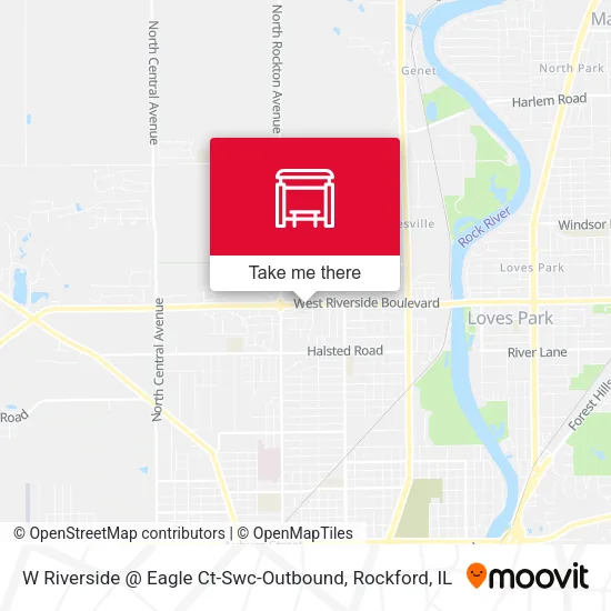 Mapa de W Riverside @ Eagle Ct-Swc-Outbound