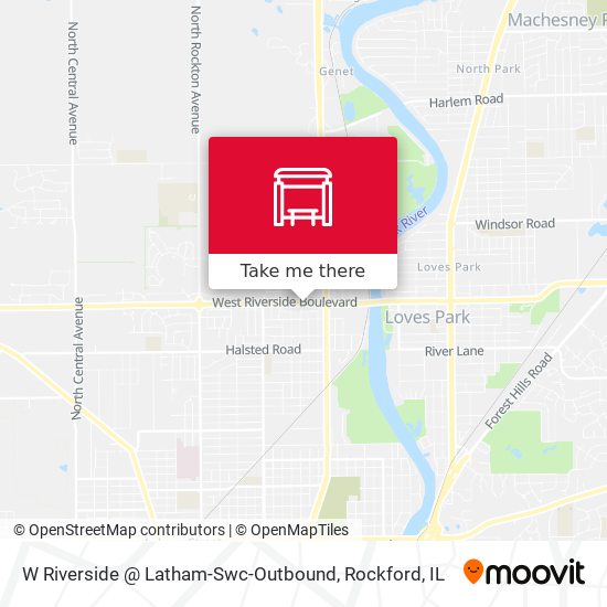 Mapa de W Riverside @ Latham-Swc-Outbound
