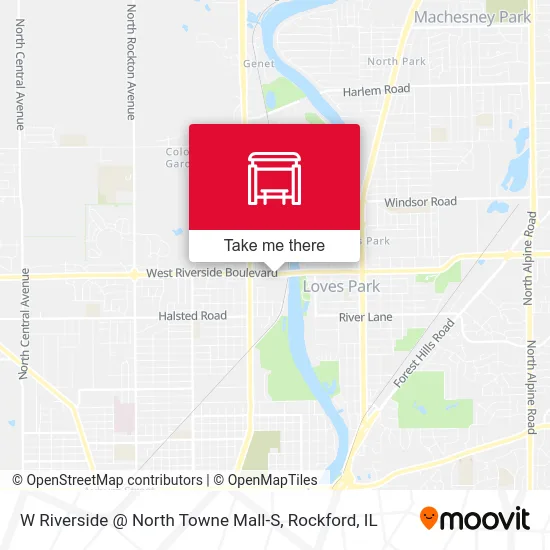 W Riverside @ North Towne Mall-S map
