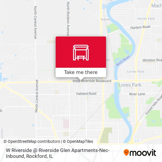 Mapa de W Riverside @ Riverside Glen Apartments-Nec-Inbound