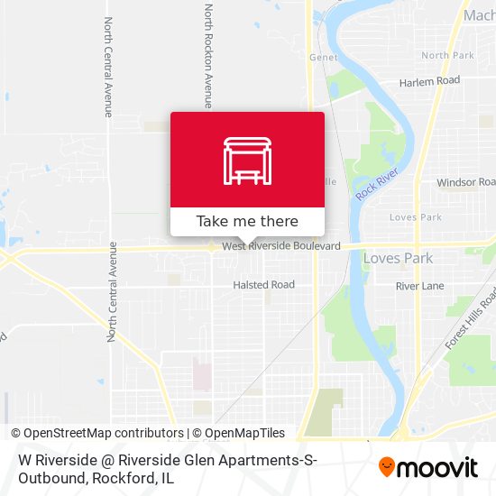 Mapa de W Riverside @ Riverside Glen Apartments-S-Outbound