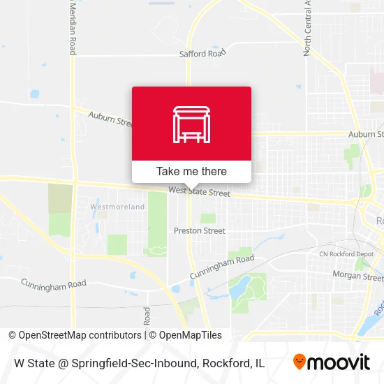 Mapa de W State @ Springfield-Sec-Inbound