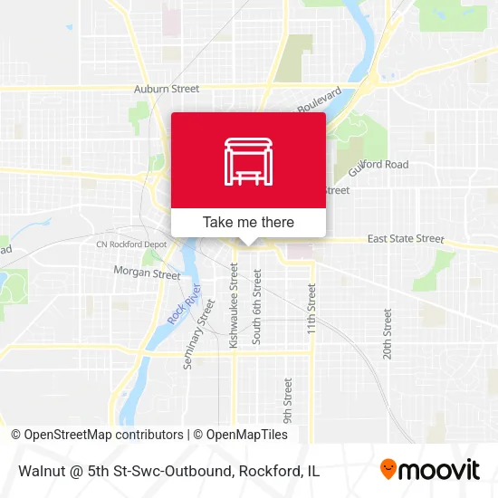 Mapa de Walnut @ 5th St-Swc-Outbound