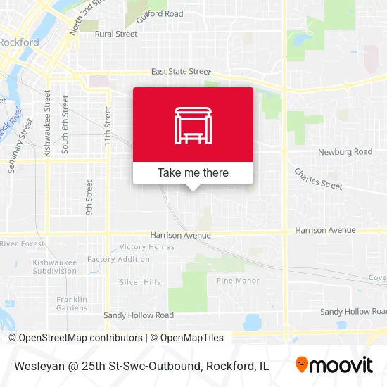 Mapa de Wesleyan @ 25th St-Swc-Outbound