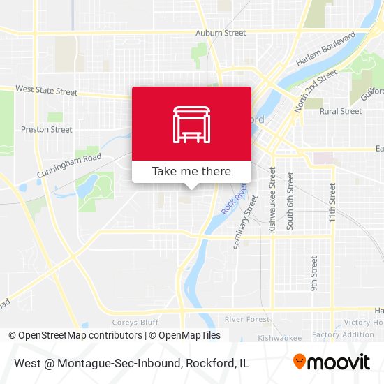 Mapa de West @ Montague-Sec-Inbound