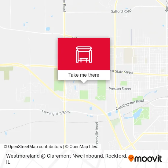Mapa de Westmoreland @ Claremont-Nwc-Inbound