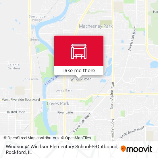 Mapa de Windsor @ Windsor Elementary School-S-Outbound