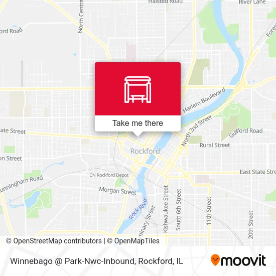 Mapa de Winnebago @ Park-Nwc-Inbound