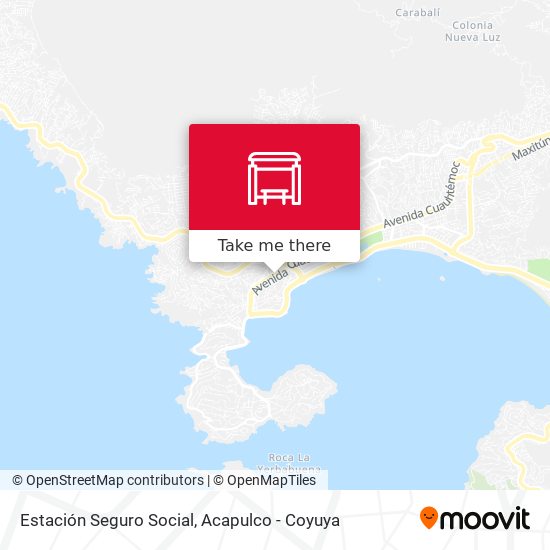 Estación Seguro Social map