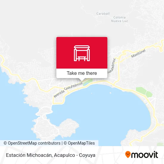 Mapa de Estación Michoacán