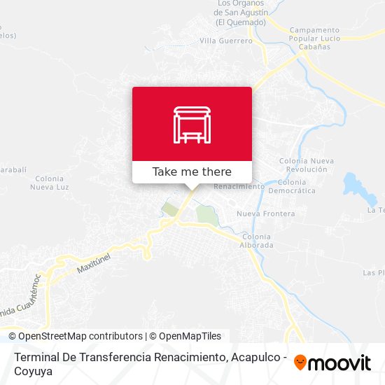 Terminal De Transferencia Renacimiento map