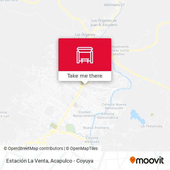 Mapa de Estación La Venta