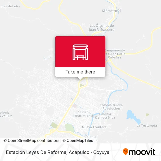 Mapa de Estación Leyes De Reforma