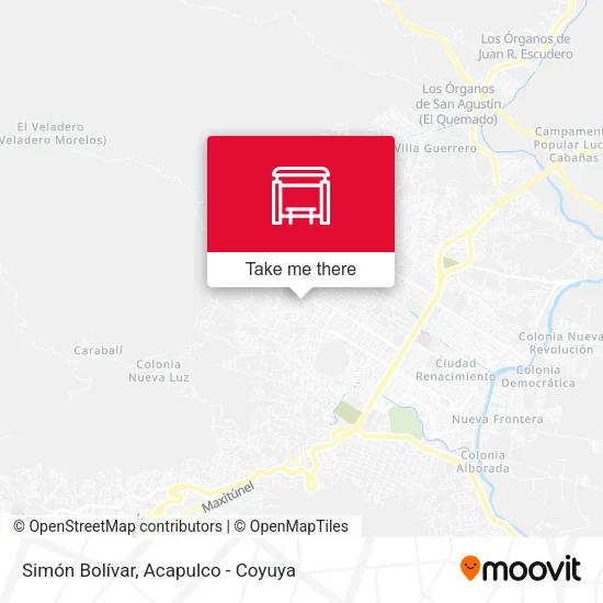 Mapa de Simón Bolívar
