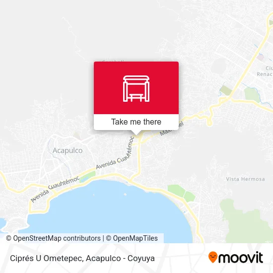 Mapa de Ciprés U Ometepec