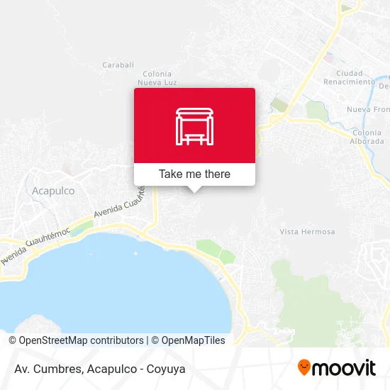 Av. Cumbres map