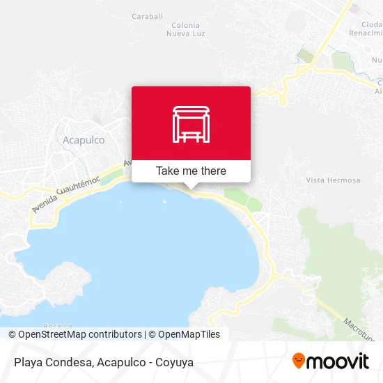 Mapa de Playa Condesa