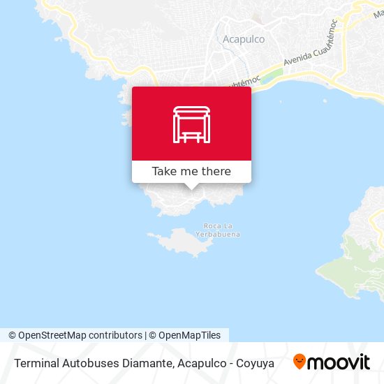 Terminal Autobuses Diamante map