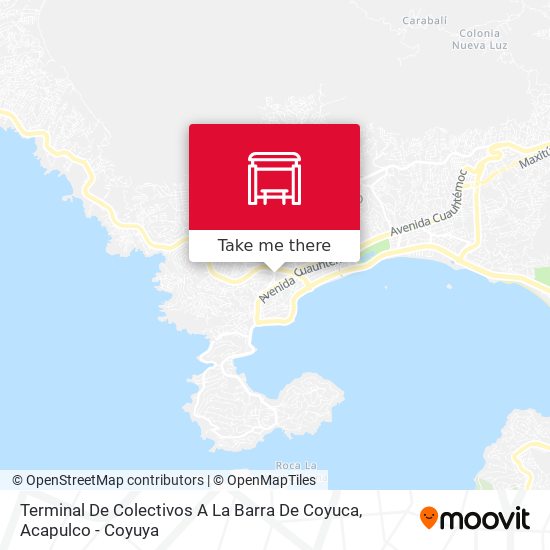 Terminal De Colectivos A La Barra De Coyuca map