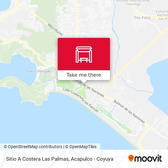 Sitio A Costera Las Palmas map