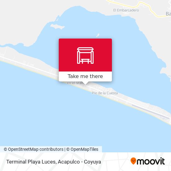 Terminal Playa Luces map