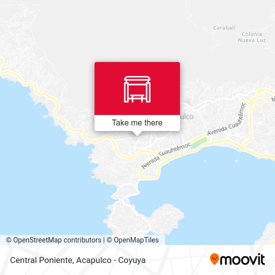 Central Poniente map