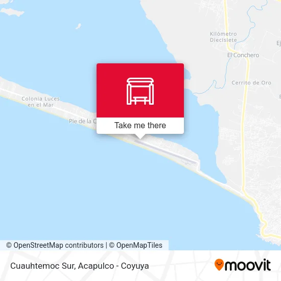 Mapa de Cuauhtemoc Sur