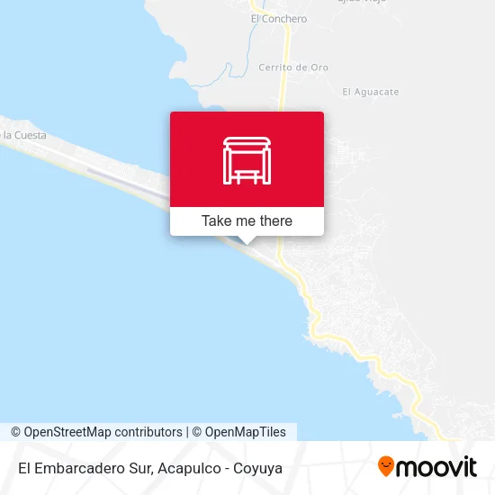 Mapa de El Embarcadero Sur