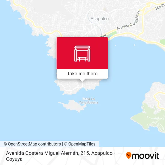 Mapa de Avenida Costera Miguel Alemán, 215
