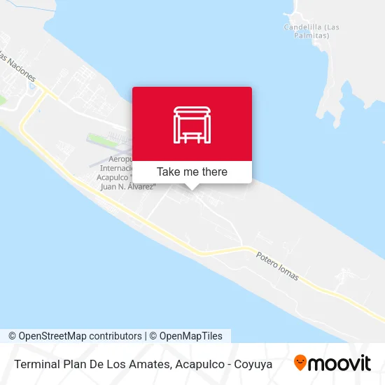 Terminal Plan De Los Amates map