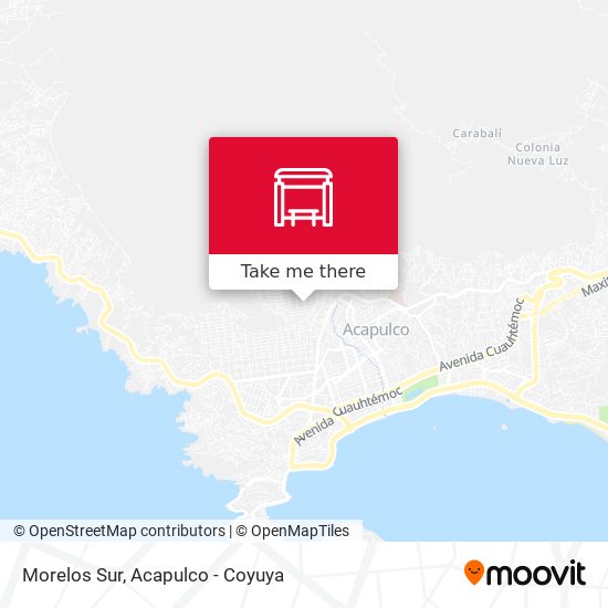 Morelos Sur map