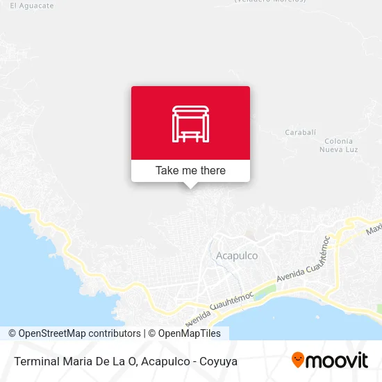 Mapa de Terminal Maria De La O