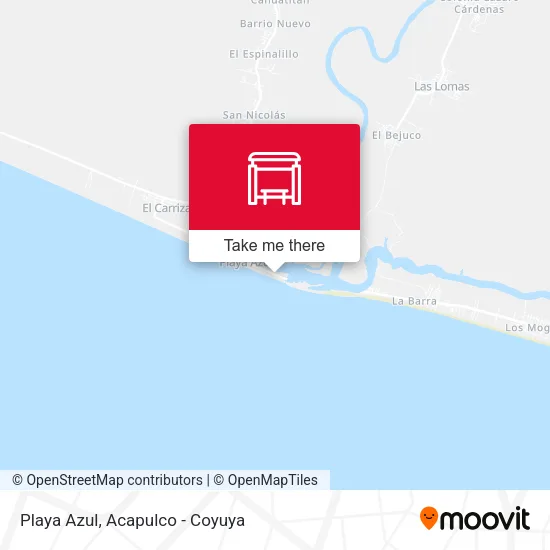 Mapa de Playa Azul