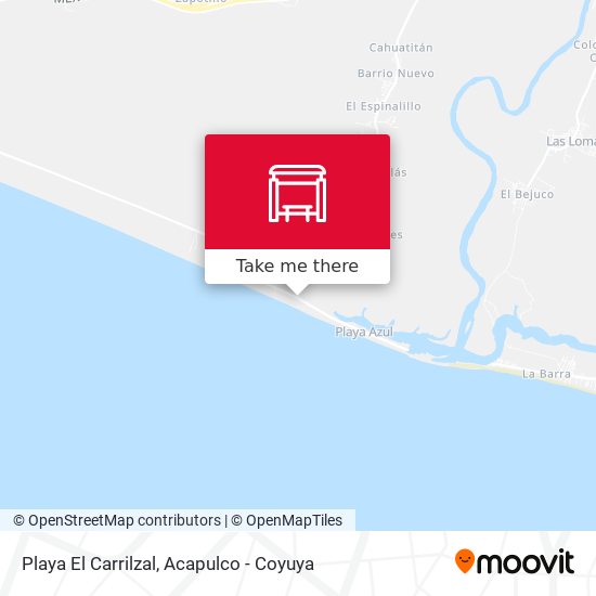 Mapa de Playa El Carrilzal